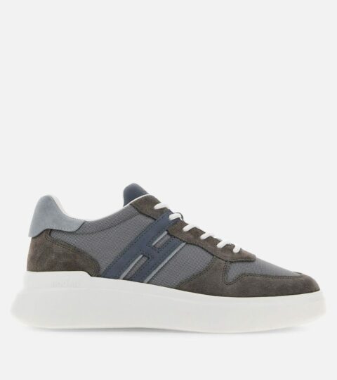 Herren Hogan Chunky Sneakers | Sneakers Hogan H580 Blau/ Grau/ Weiss