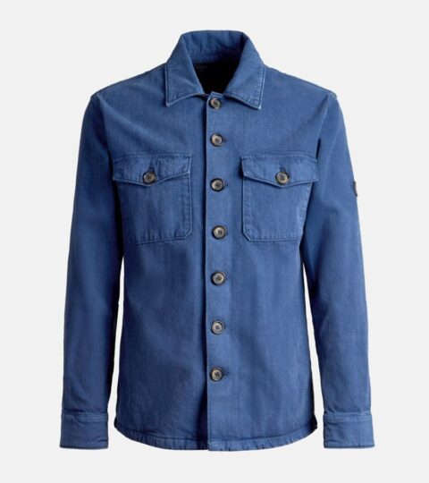 Herren Hogan Bekleidung | Shirt Jacket Blau