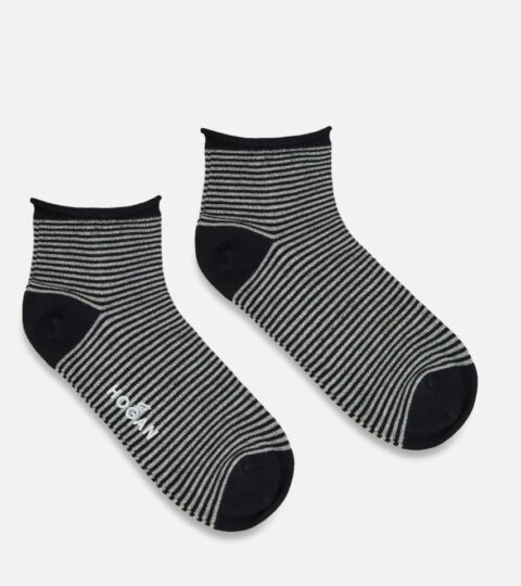 Damen Hogan Socken & Strumpfe | Socken Schwarz/ Silber