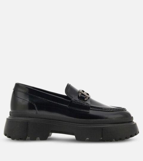 Damen Hogan Schnurschuhe & Mokassins | Loafers Hogan H619 Schwarz