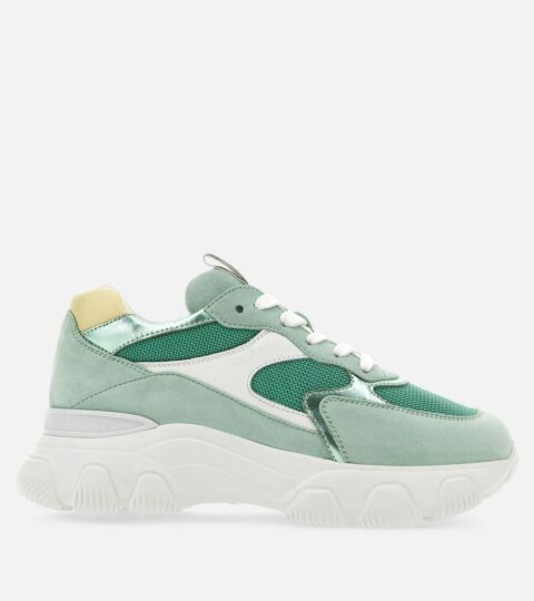 Damen Hogan Chunky Sneakers | Hogan Hyperactive Grun/ Weiss/ Gelb