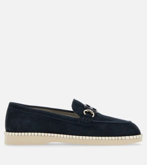 Damen Hogan Schnurschuhe & Mokassins | Destrukturierte Loafer Hogan H642 Blau