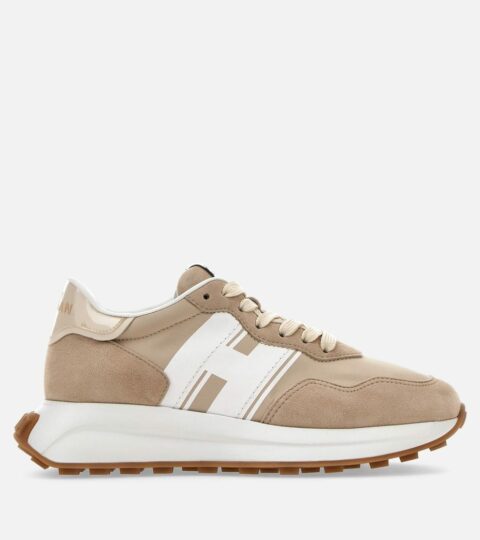 Damen Hogan Sporty Sneakers | Sneakers Hogan H641 Beige/ Weiss