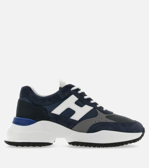 Herren Hogan Chunky Sneakers | Hogan Interaction Blau/ Weiss/ Grau