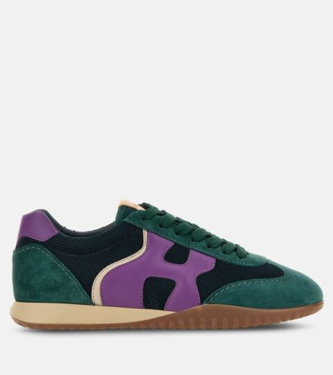 Damen Hogan Flat Sneaker | Sneakers Hogan Olympia-Z Grun/ Lila