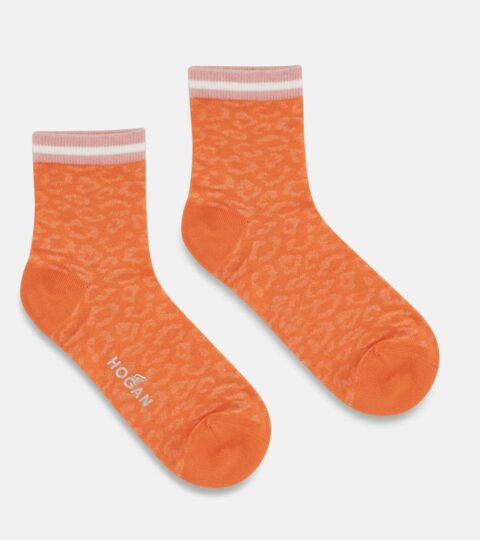 Damen Hogan Socken & Strumpfe | Socken Mit Animal-Print Orange