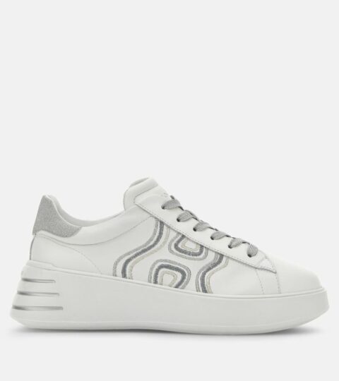 Damen Hogan Chunky Sneakers | Sneakers Hogan Rebel Silber/ Weiss