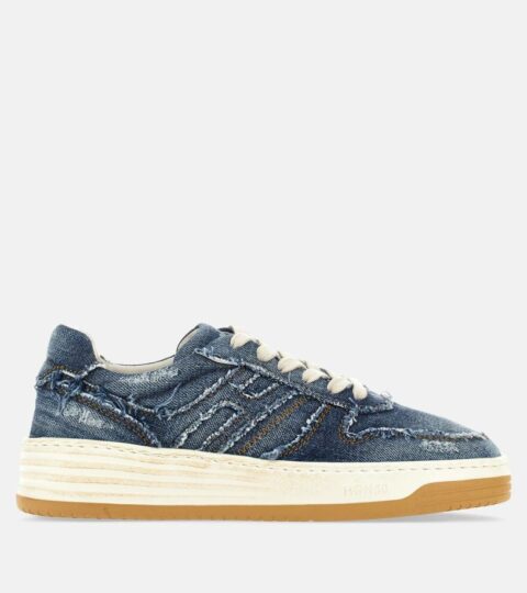 Damen Hogan Flat Sneaker | Sneakers Hogan H630 Blau