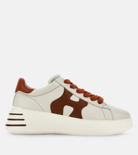 Damen Hogan Chunky Sneakers | Sneakers Hogan Rebel Elfenbein/ Braun