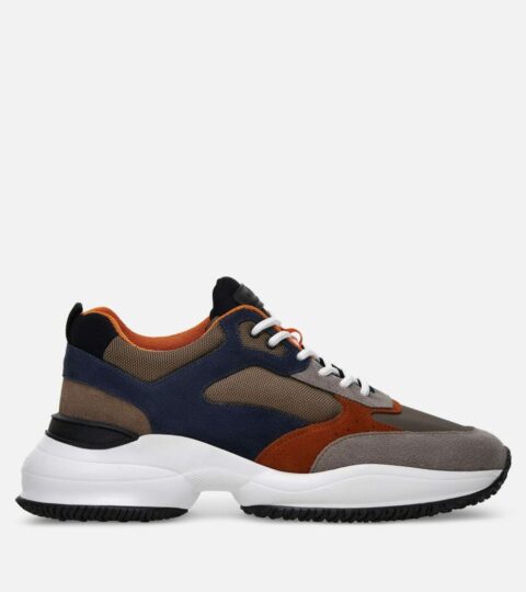 Herren Hogan Chunky Sneakers | Hogan Interaction Braun/ Blau/ Grau