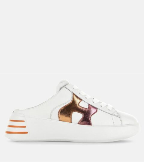 Damen Hogan Chunky Sneakers | Hogan Rebel – Sabots Weiss/ Orange/ Rosa