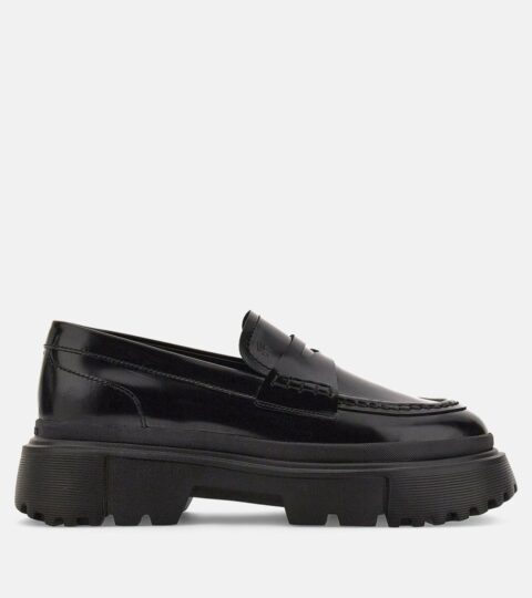 Damen Hogan Schnurschuhe & Mokassins | Loafers Hogan H619 Schwarz