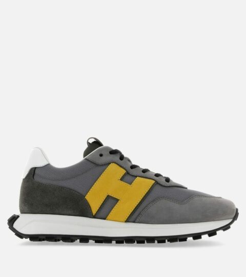 Herren Hogan Sporty Sneaker | Sneakers Hogan H601 Grau/ Gelb/ Weiss