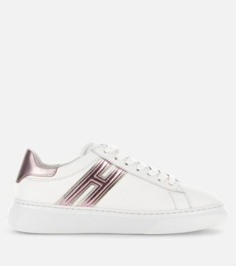 Damen Hogan Flat Sneaker | Sneakers Hogan H365 Weiss/ Rosa