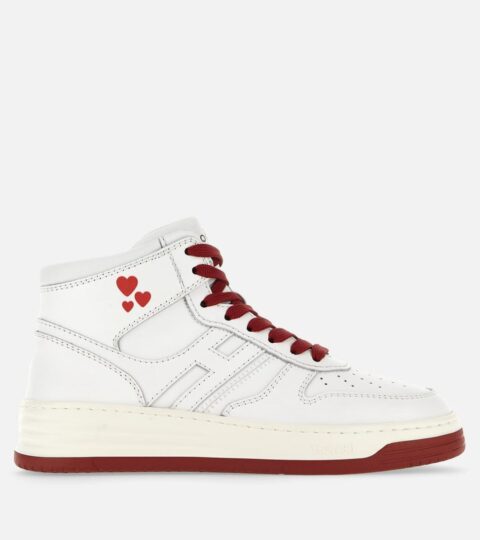 Damen Hogan Flat Sneaker | Sneakers Hogan H630 High Top – Valentinstag Weiss