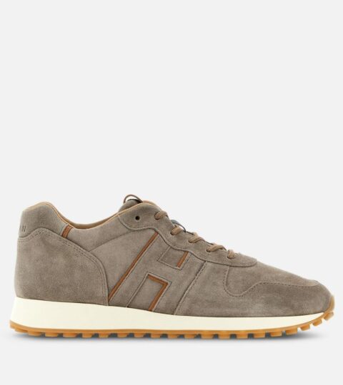 Herren Hogan Sporty Sneaker | Sneakers Hogan H383 Grau/ Beige