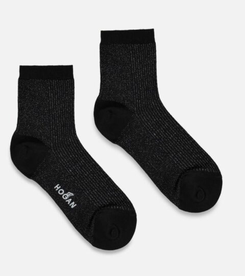 Damen Hogan Socken & Strumpfe | Socken Mit Nadelstreifen Schwarz