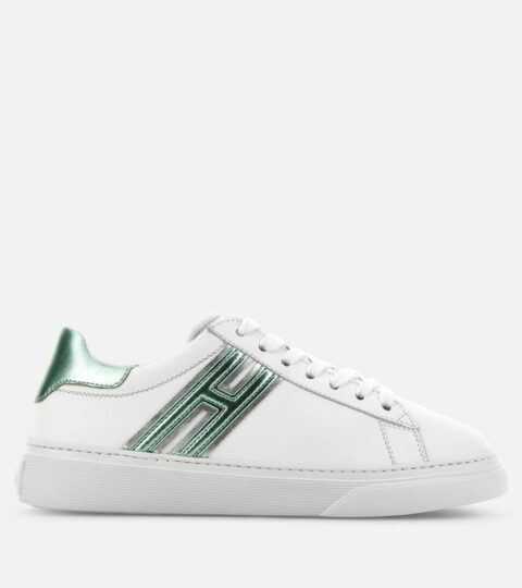 Damen Hogan Flat Sneaker | Sneakers Hogan H365 Grun/ Weiss