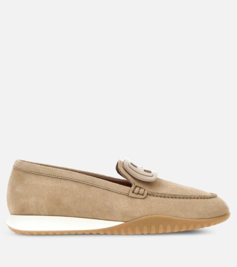 Damen Hogan Schnurschuhe & Mokassins | Hogan Olympia-Z Loafer Beige