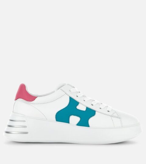 Damen Hogan Chunky Sneakers | Hogan Rebel Weiss/ Rosa/ Grun