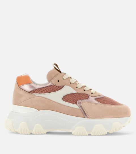 Damen Hogan Chunky Sneakers | Hogan Hyperactive Weiss/ Rosa/ Orange