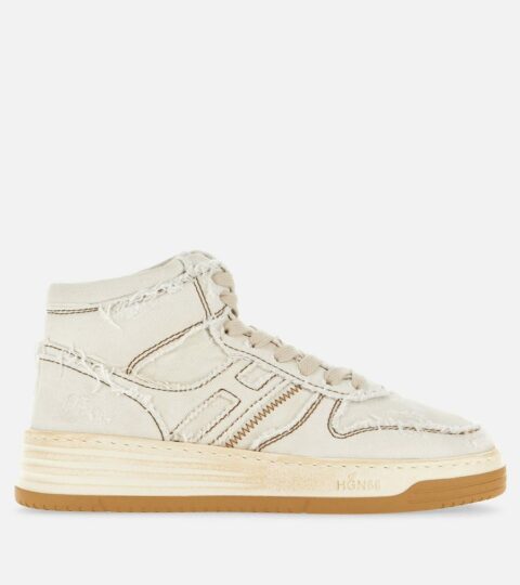 Damen Hogan Flat Sneaker | Sneakers Hogan H630 High Top Weiss