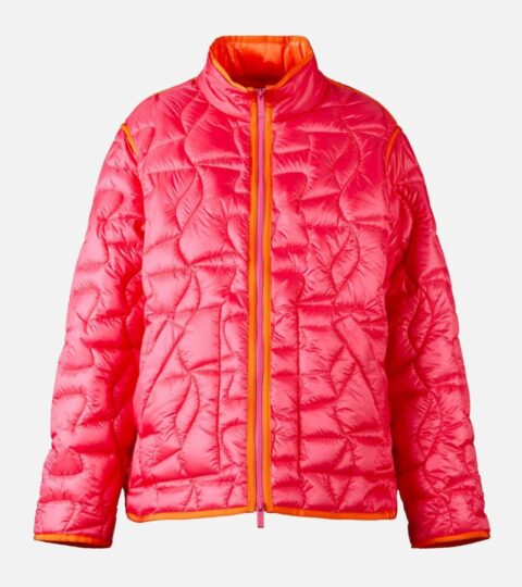 Damen Hogan Bekleidung | Gesteppte Bomberjacke Rot/ Orange