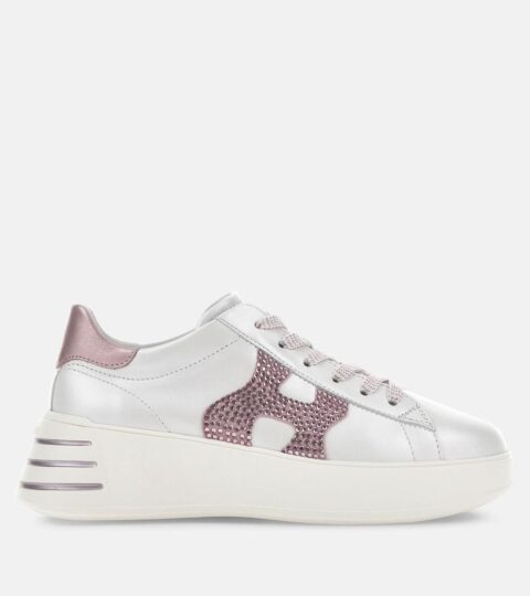 Damen Hogan Chunky Sneakers | Hogan Rebel Rosa/ Silber