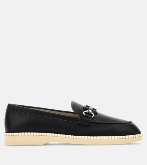 Damen Hogan Schnurschuhe & Mokassins | Destrukturierte Loafer Hogan H642 Schwarz