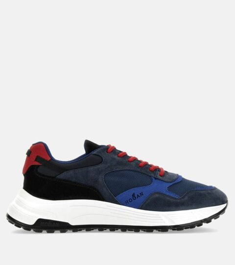 Herren Hogan Sporty Sneaker | Hogan Hyperlight Blau/ Schwarz/ Rot