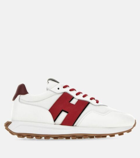 Herren Hogan Sporty Sneaker | Sneakers Hogan H601 Weiss/ Rot/ Bordeaux