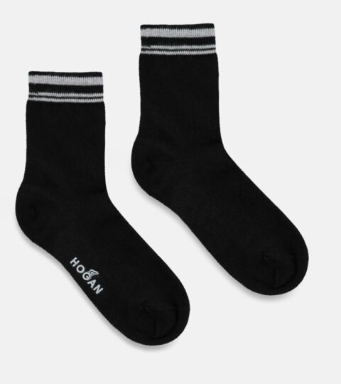 Damen Hogan Socken & Strumpfe | Einfarbige Socken Schwarz