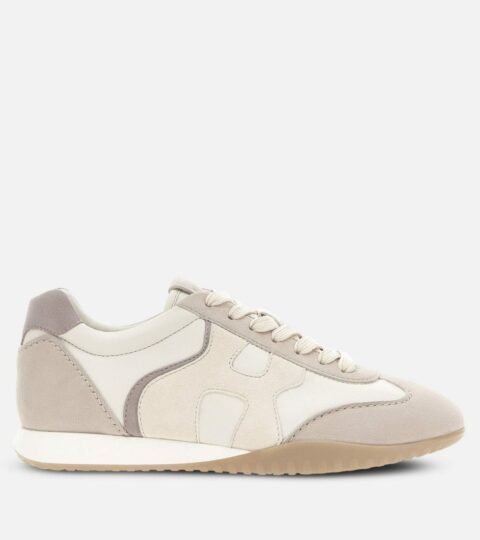 Damen Hogan Flat Sneaker | Sneakers Hogan Olympia-Z Beige/ Rosa