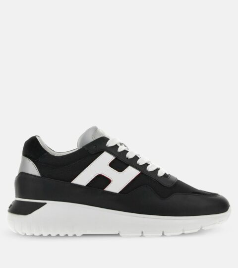 Herren Hogan Chunky Sneakers | Hogan Interactive³ Weiss/ Schwarz/ Silber