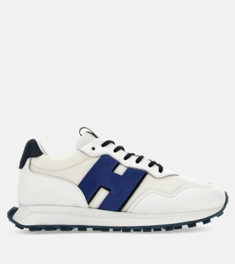 Herren Hogan Sporty Sneaker | Sneakers Hogan H601 Weiss/ Blau/ Schwarz